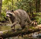 raccoon close-up